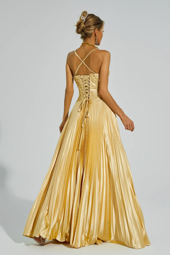 Judd Gold Beaded Maxi Slip Dress