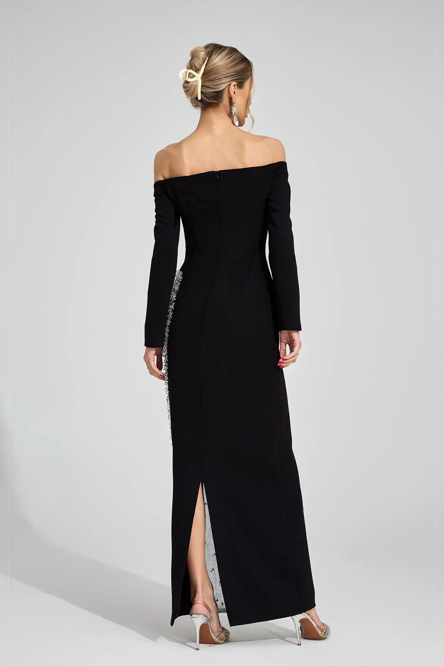 Artemis Black Diamond Maxi Dress