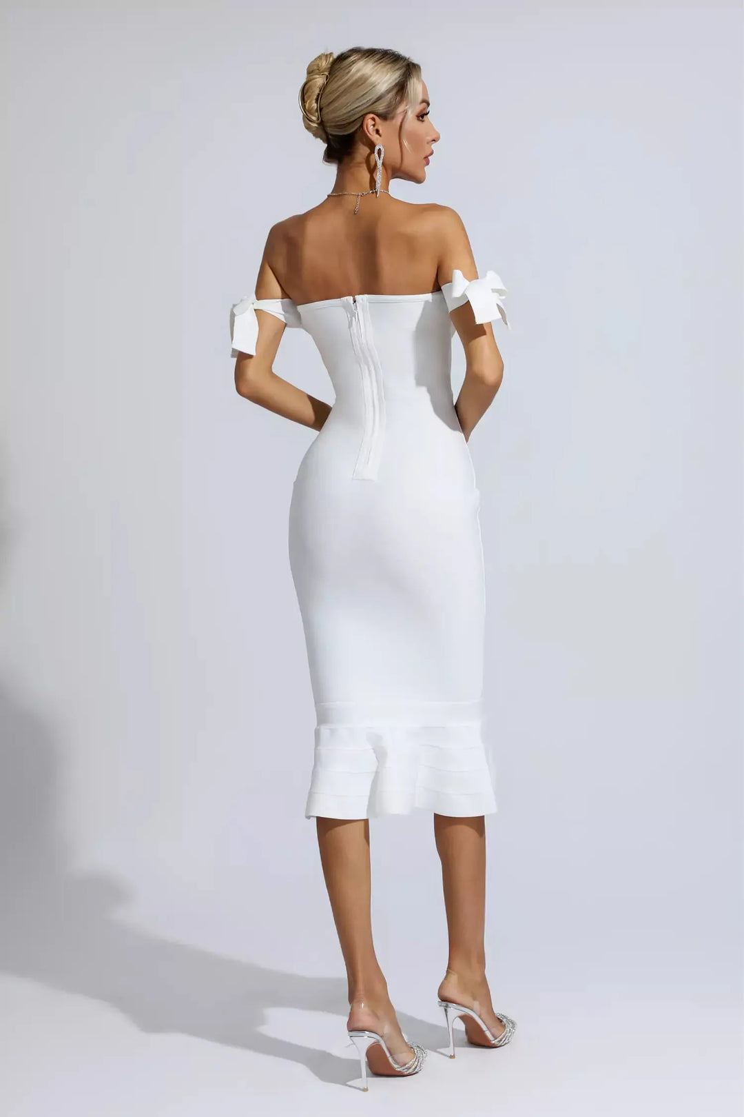 Legacy White Mermaid Midi Dress