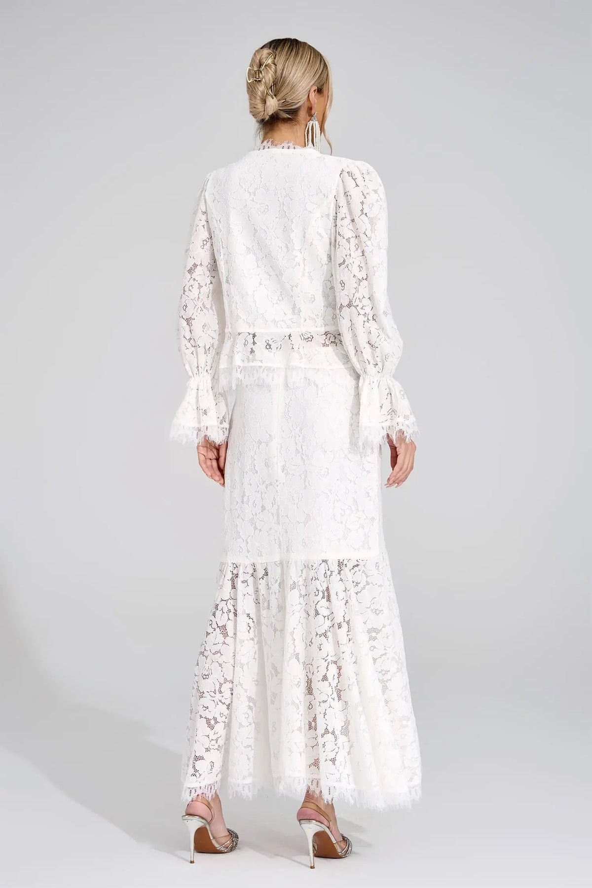 Lavinia White Lace Set