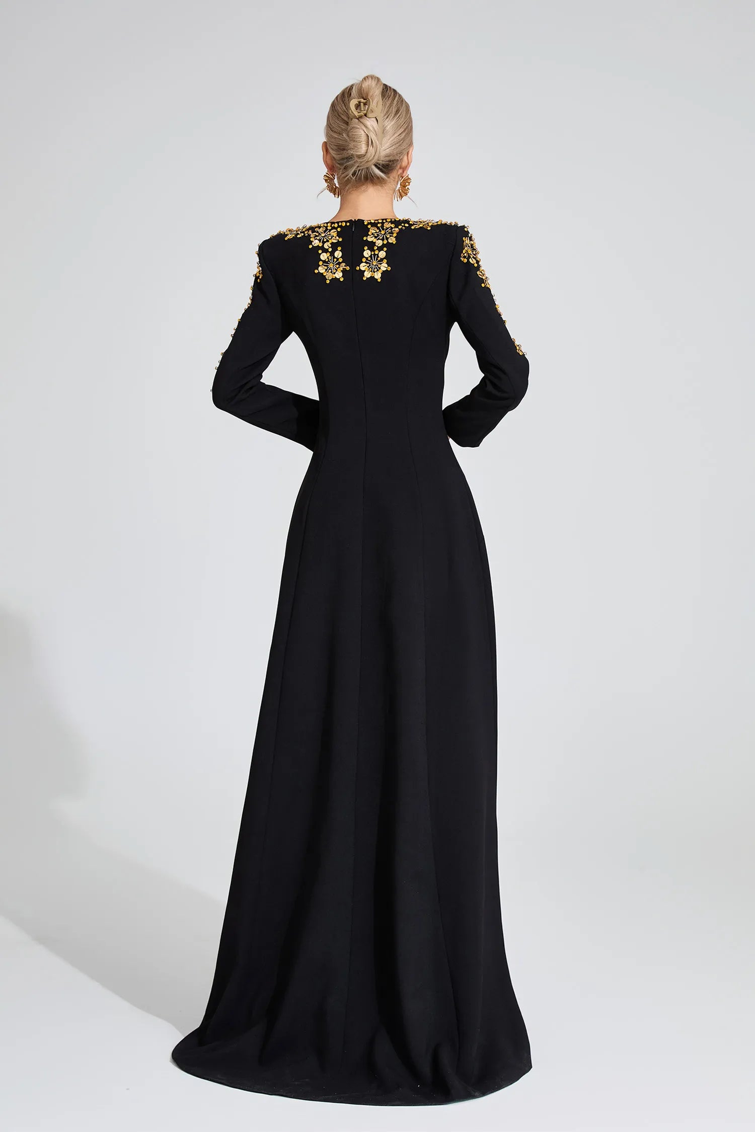 Elowen Black Diamond Maxi Dress