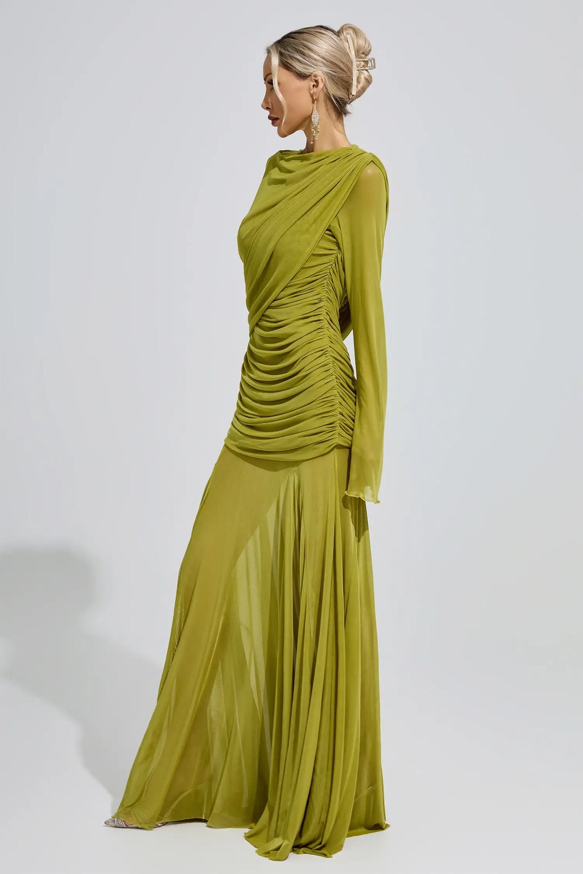 Sloane Green Bandage Maxi Dress