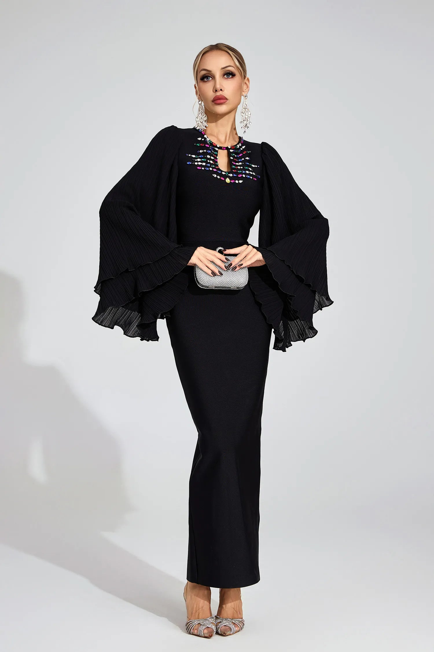 Aerin Black Bandage Maxi Dress