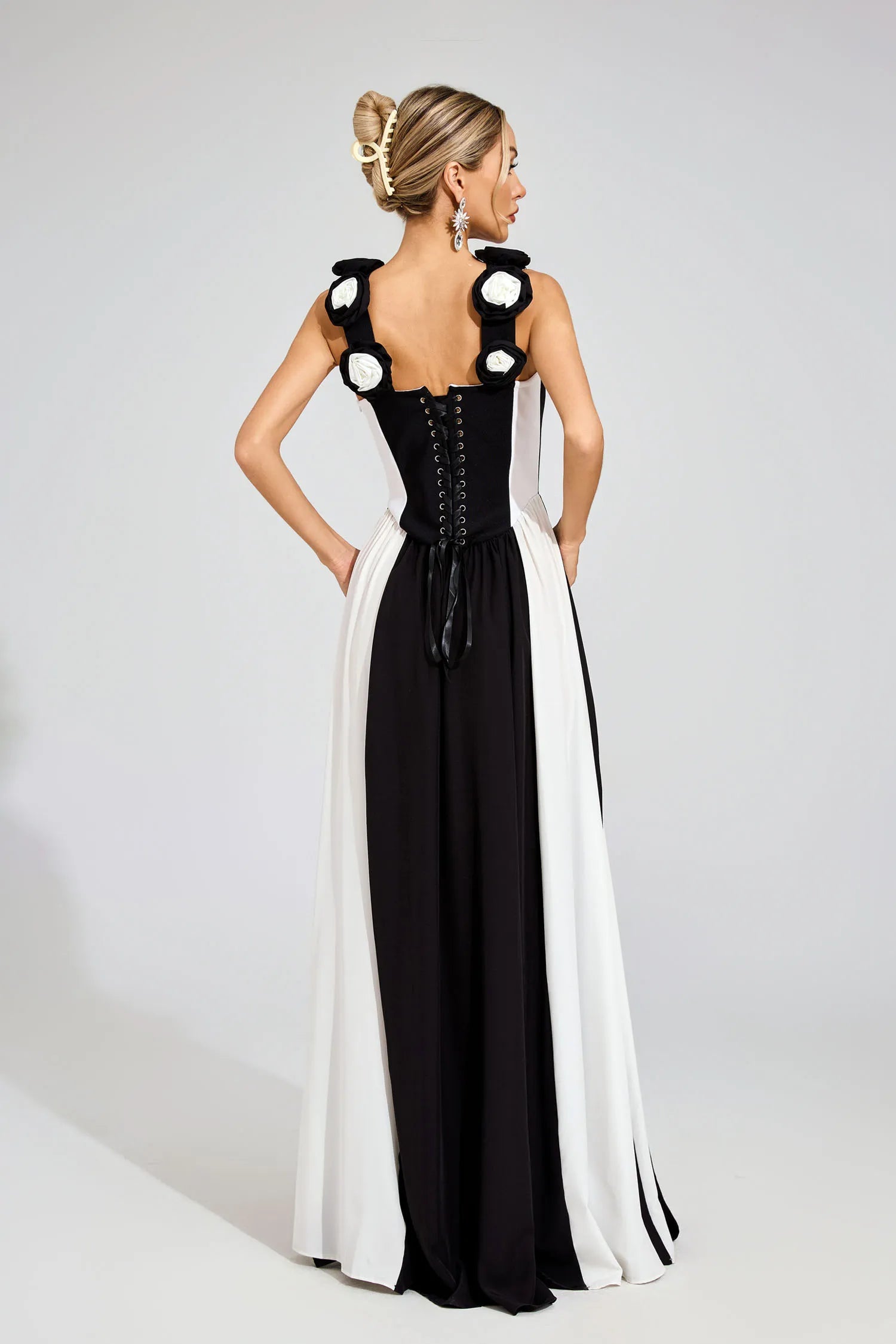 Vanessa Black Bandage Maxi Dress