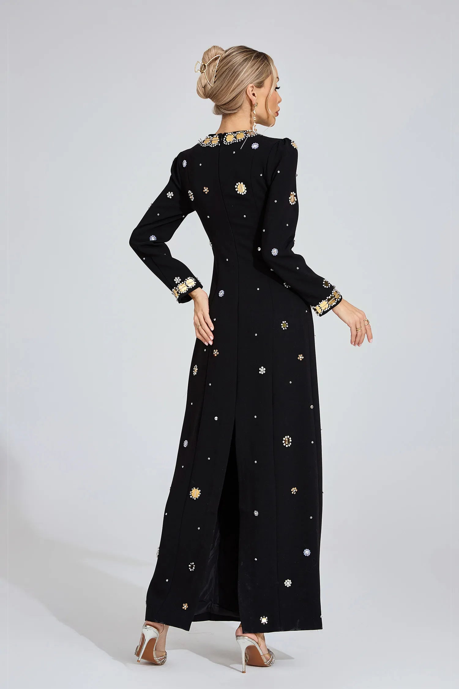 Constance Black Star Maxi Dress
