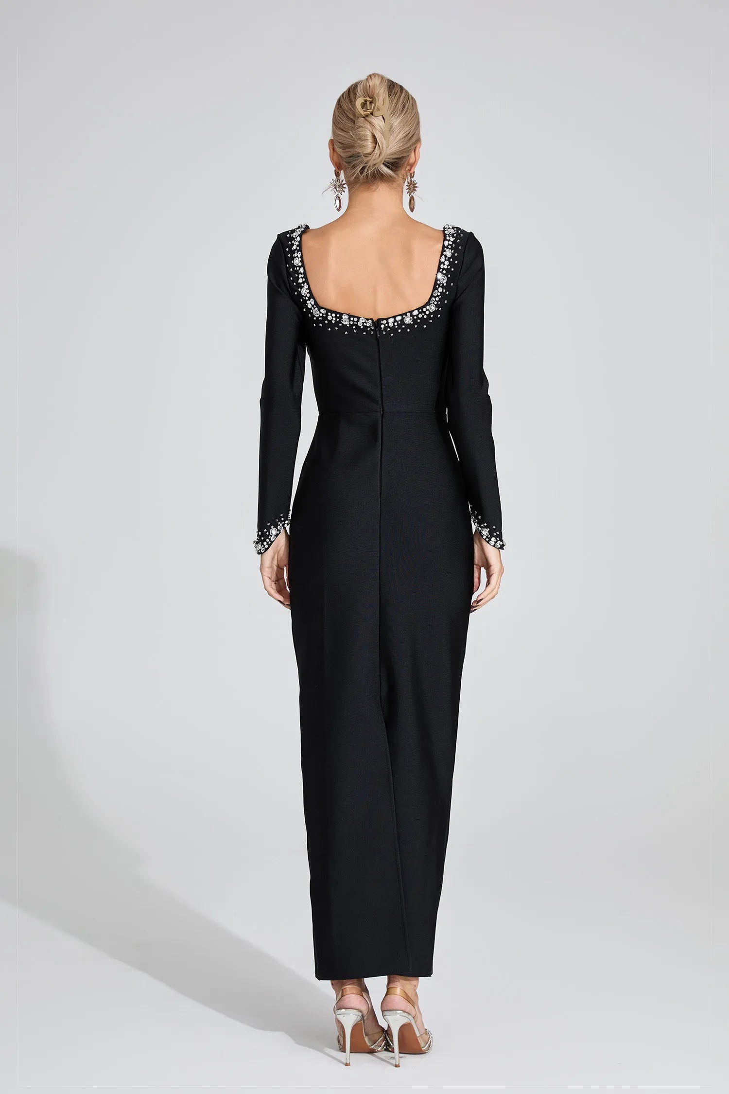 Scout Black Long Sleeve Maxi Dress