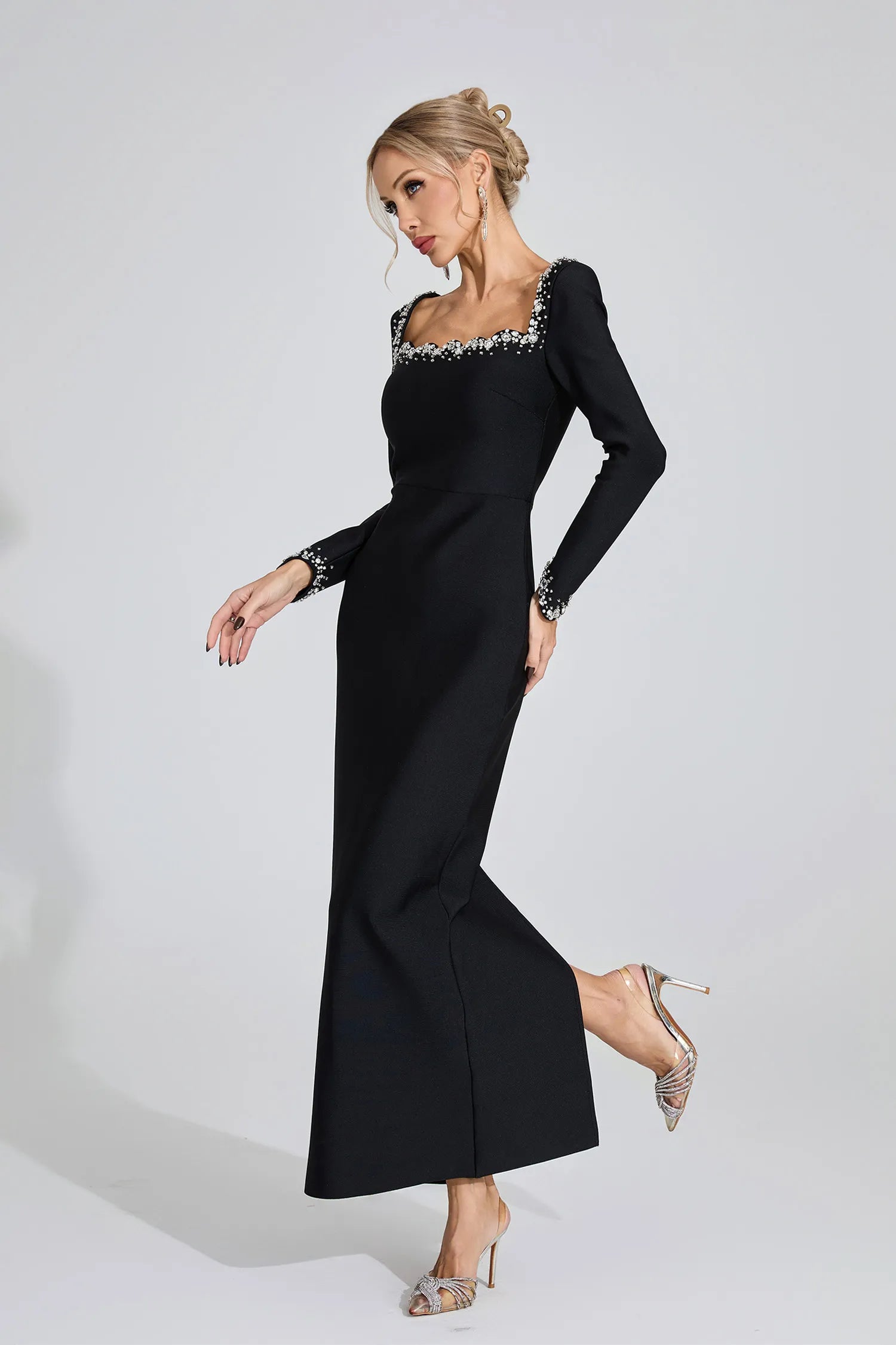 Scout Black Long Sleeve Maxi Dress