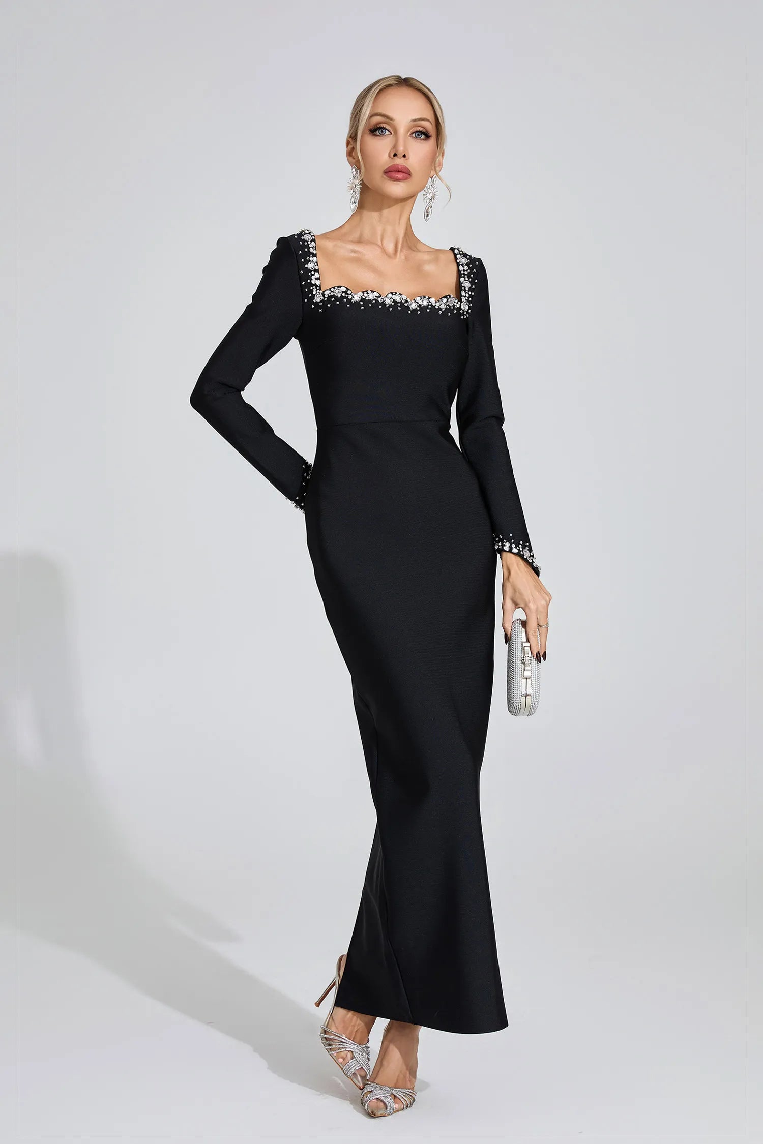 Scout Black Long Sleeve Maxi Dress