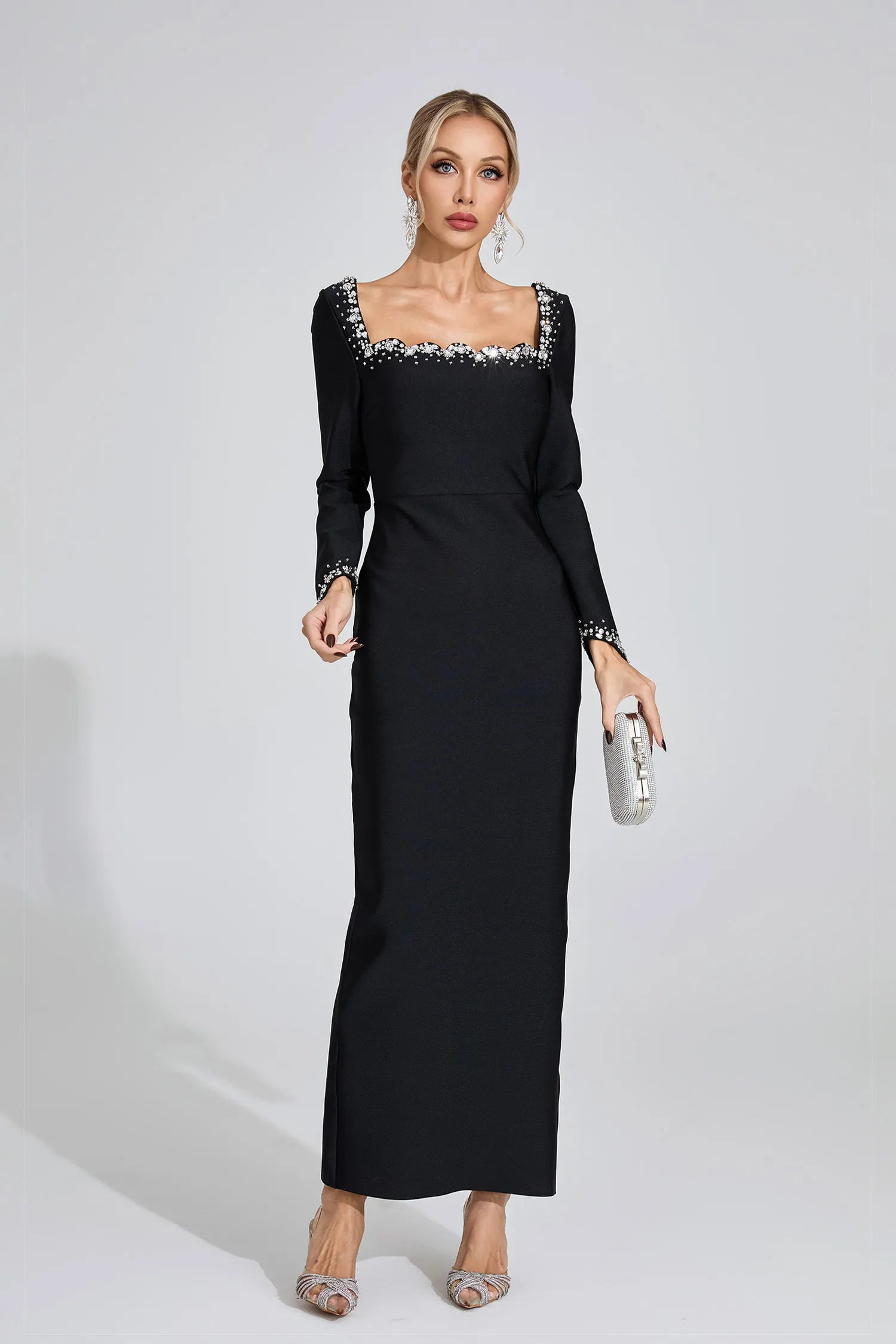 Scout Black Long Sleeve Maxi Dress