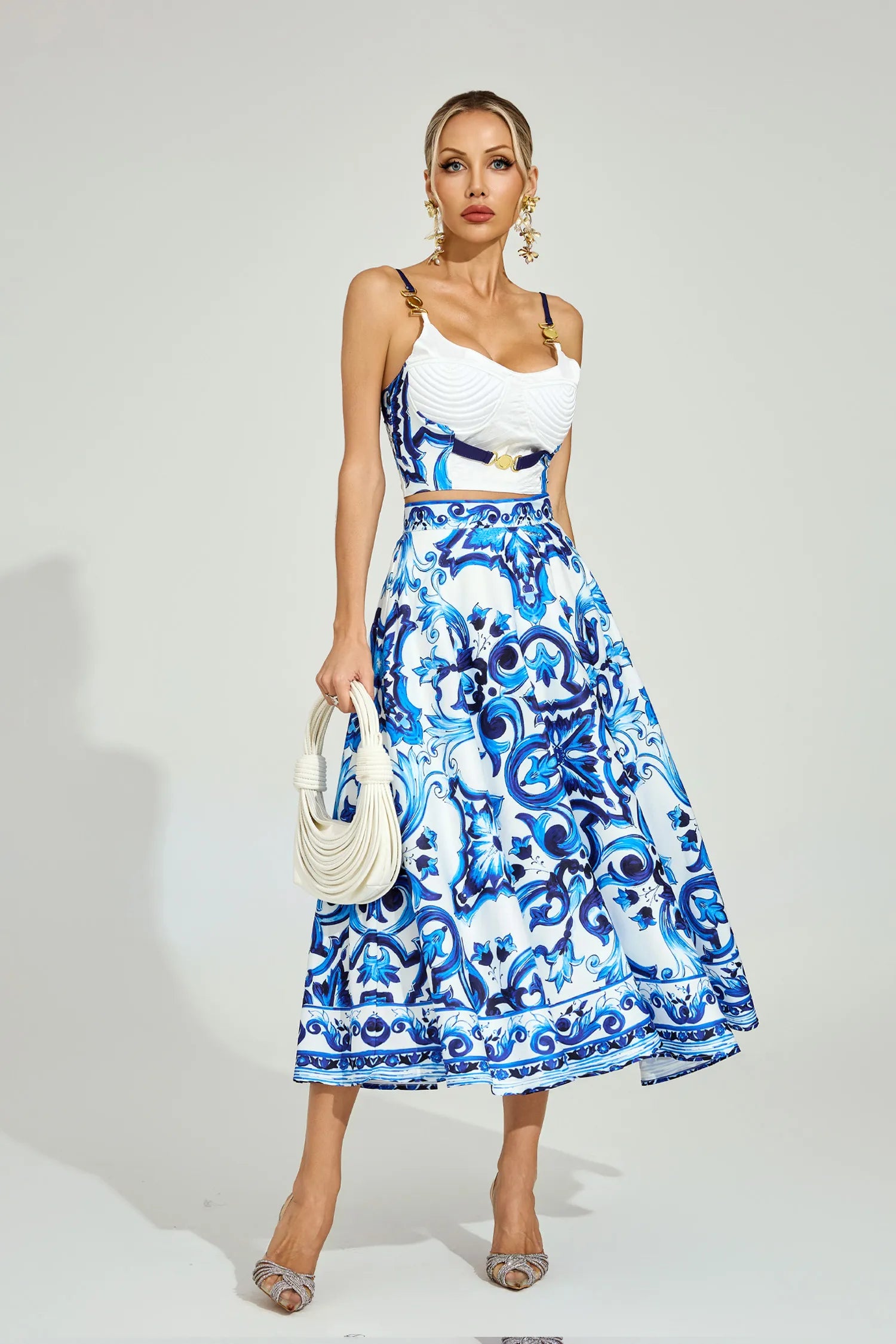 Penelope Blue Porcelain Printed Set